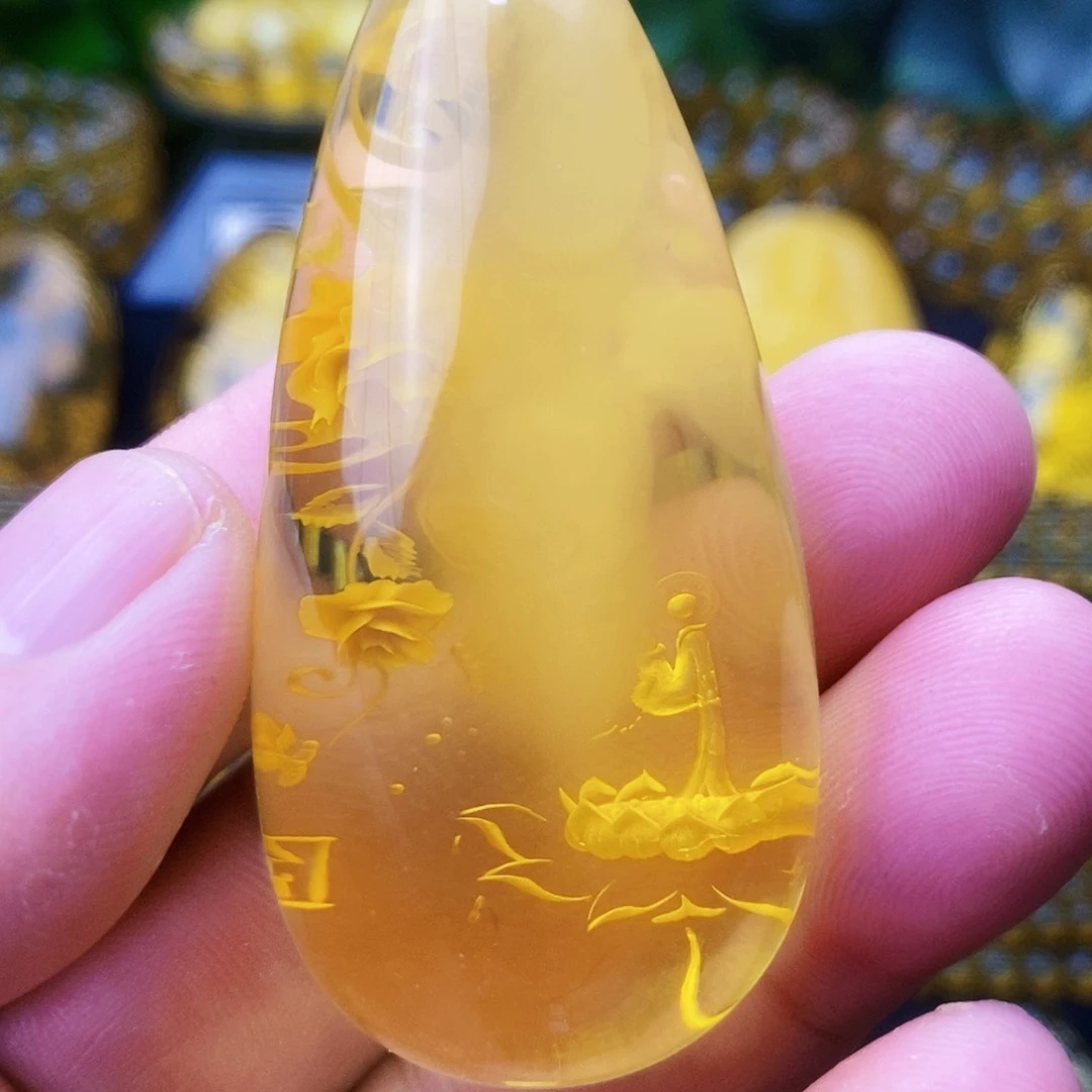 【闪购商品】金珀吊坠(不含链)未镶嵌
