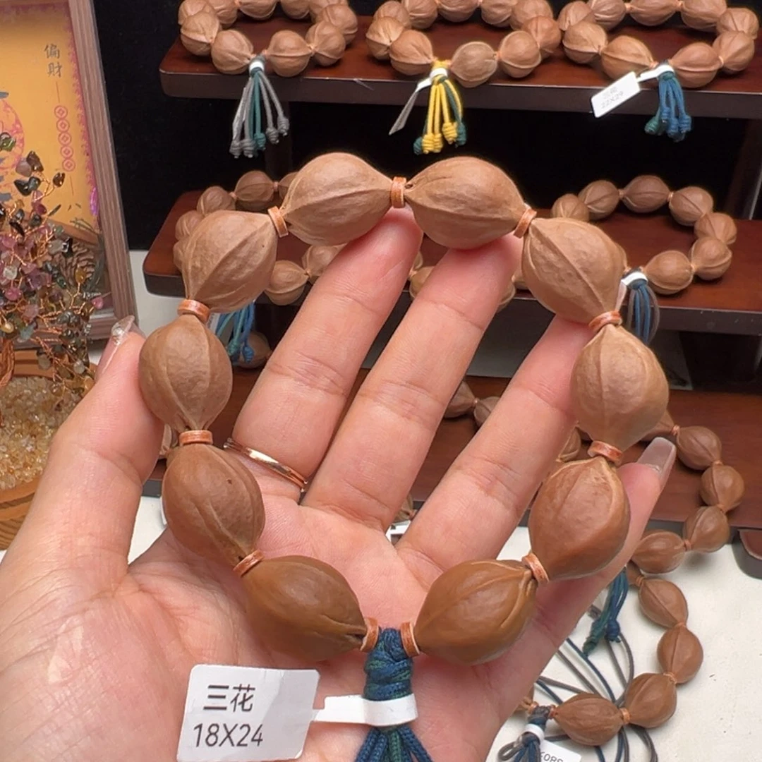 大***振橄榄核手串/手链梅林铁核手串/18X24