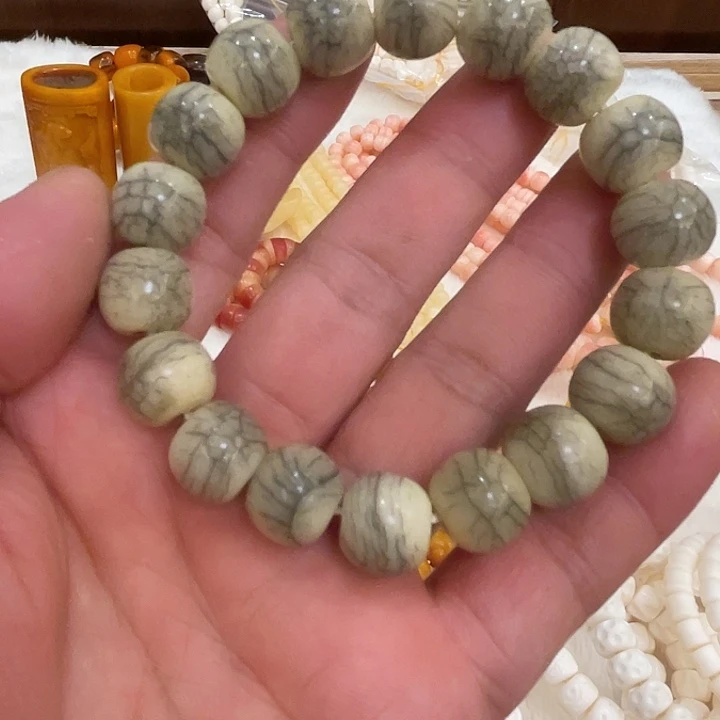 会***猫手串/手链牛骨牦牛骨卡14冰透料