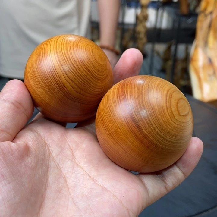 柏木（崖柏）手球一对5.0