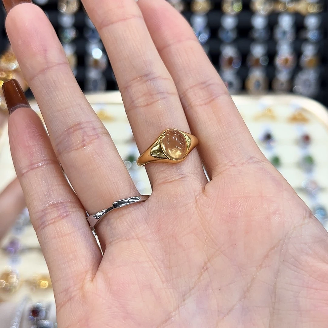 水晶金色拖不保色介意慎拍银托不掉色银S925镶嵌e**a