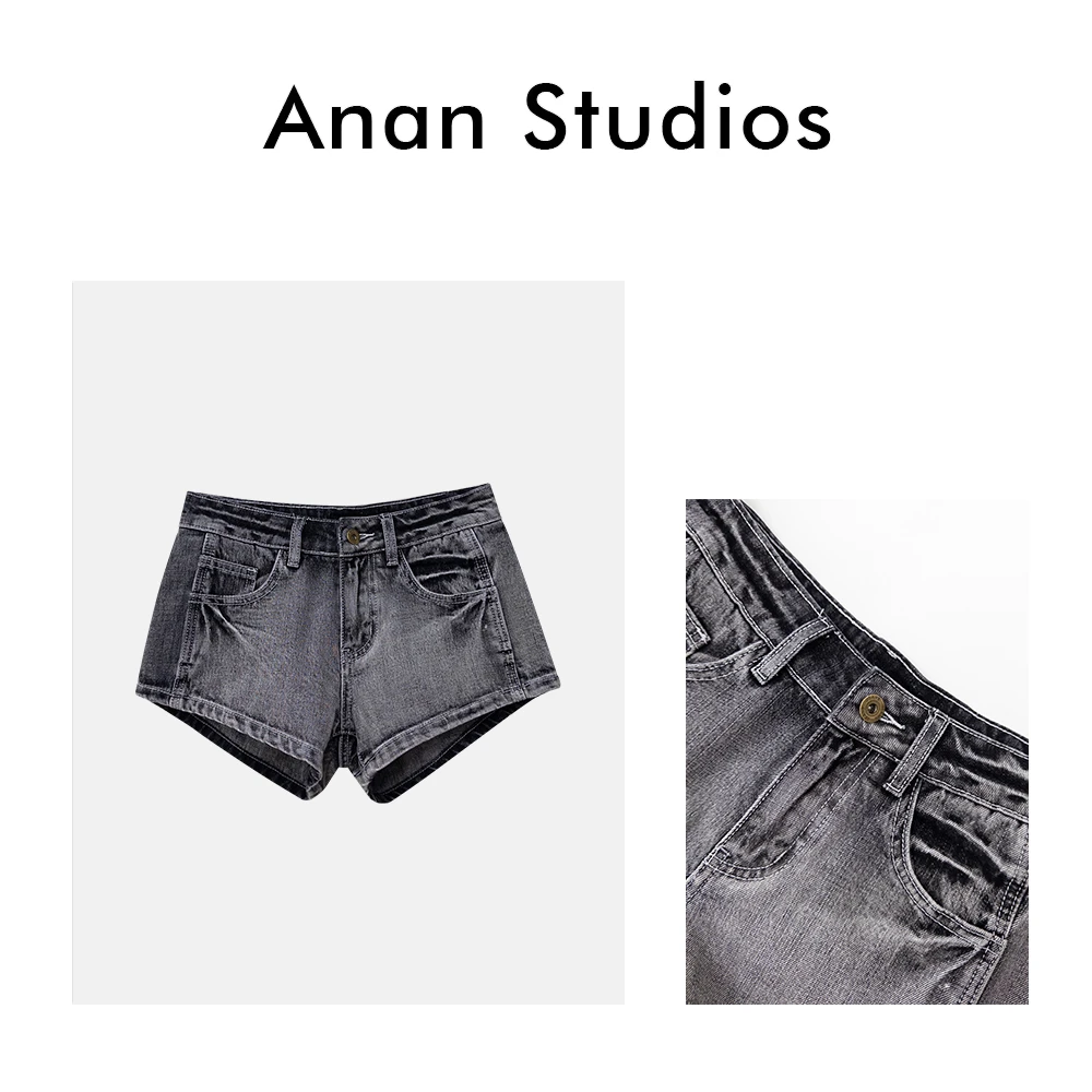 [no退no换]【核心亮点】新款复古水洗牛仔短裤0226