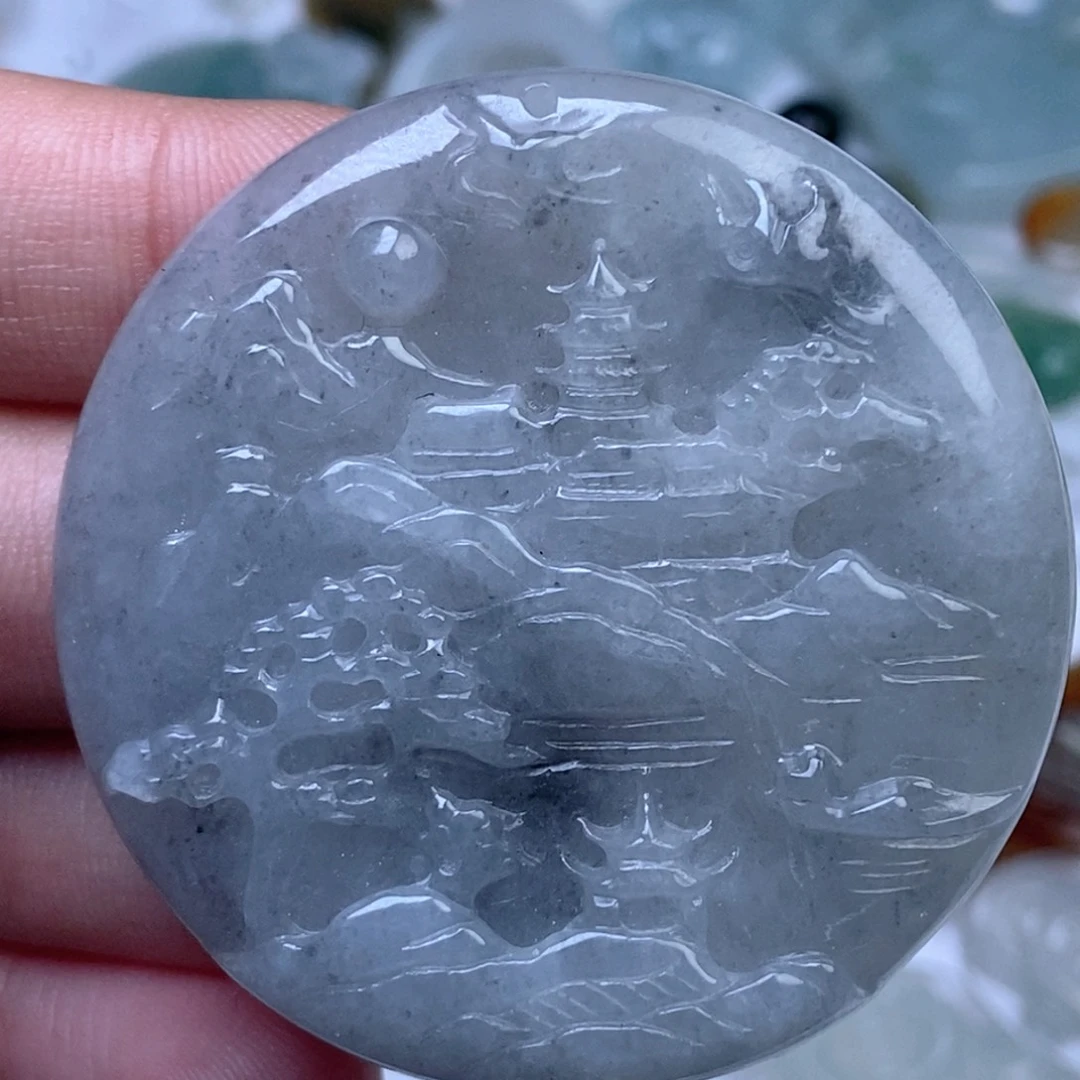 未镶嵌挂件翡翠翡翠