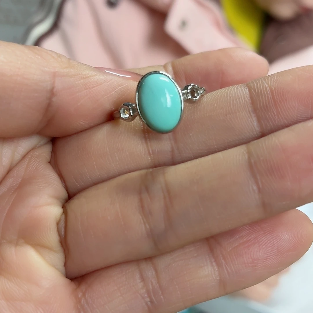 银S925镶嵌绿松石珠宝奇石