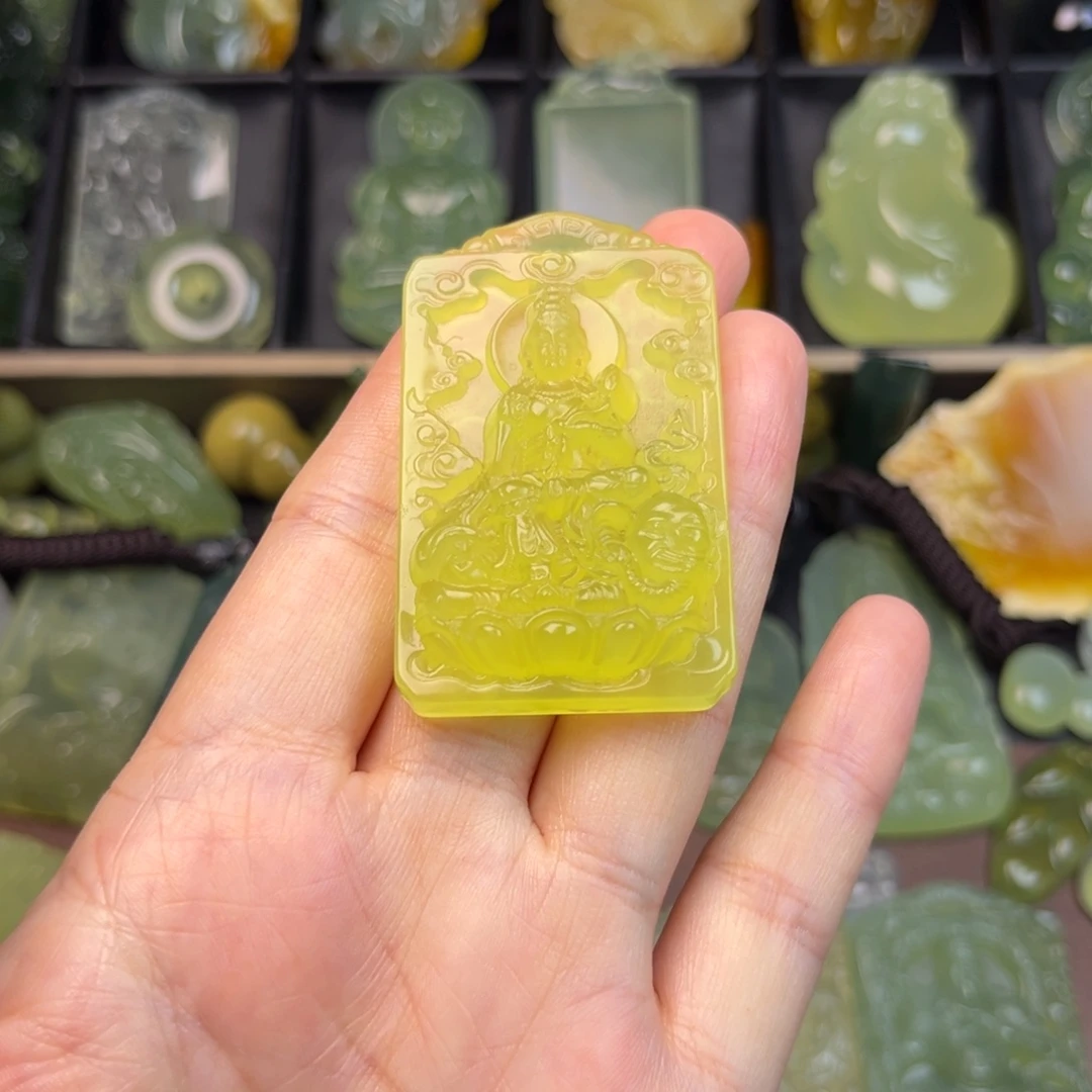 蛇纹石玉未镶嵌吊坠(不含链)