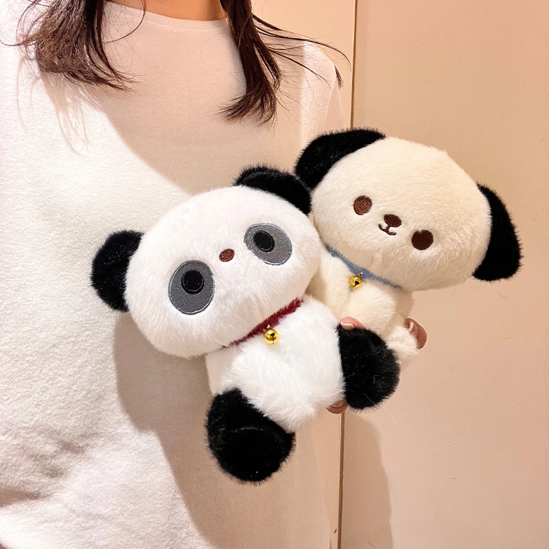 可爱熊猫公仔桌面摆件狗狗玩偶毛绒玩具学习陪伴娃娃玩偶生日礼物