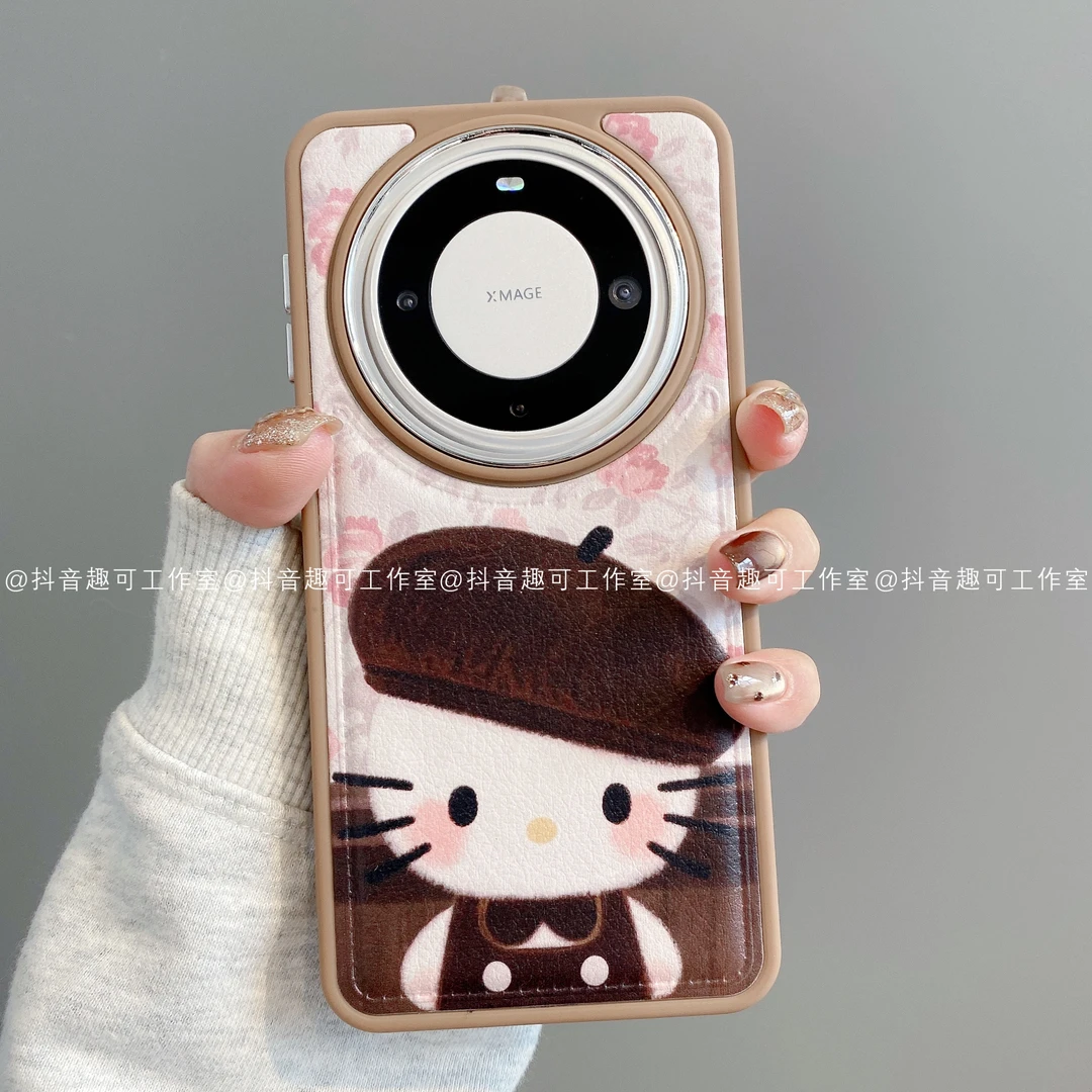 镜框鼓皮适用华为mate70pro/60/50/40/30苹果17promax手机壳潮KT