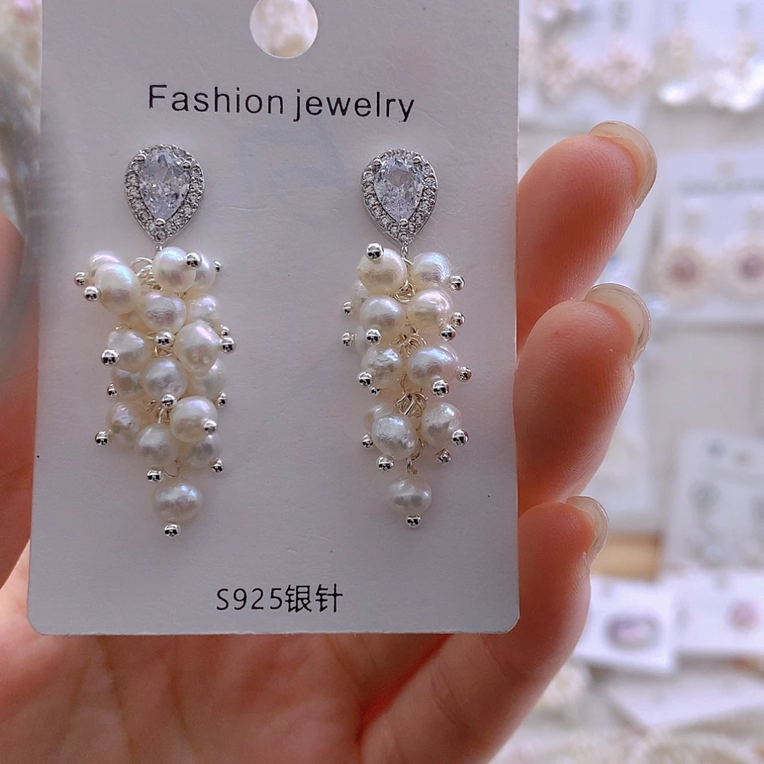 耳环淡水珍珠未镶嵌