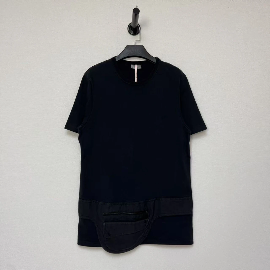 99新 DIOR/迪奥 藏蓝色马鞍包短袖/L/98新