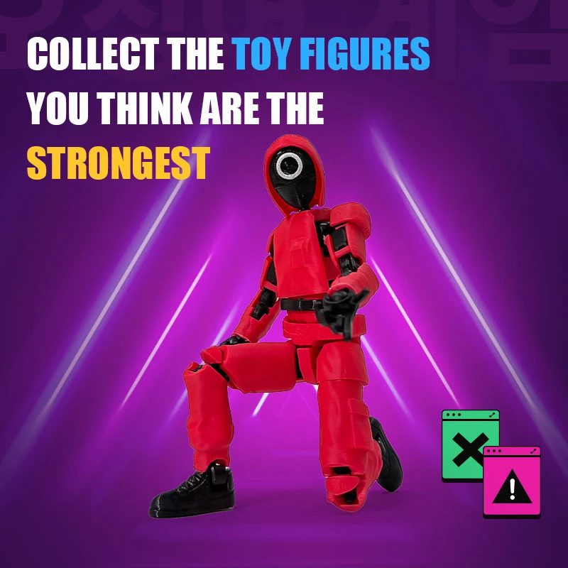 网红小红人游戏人物手办益智拼装Dummy13多关节可动人偶配15-武器