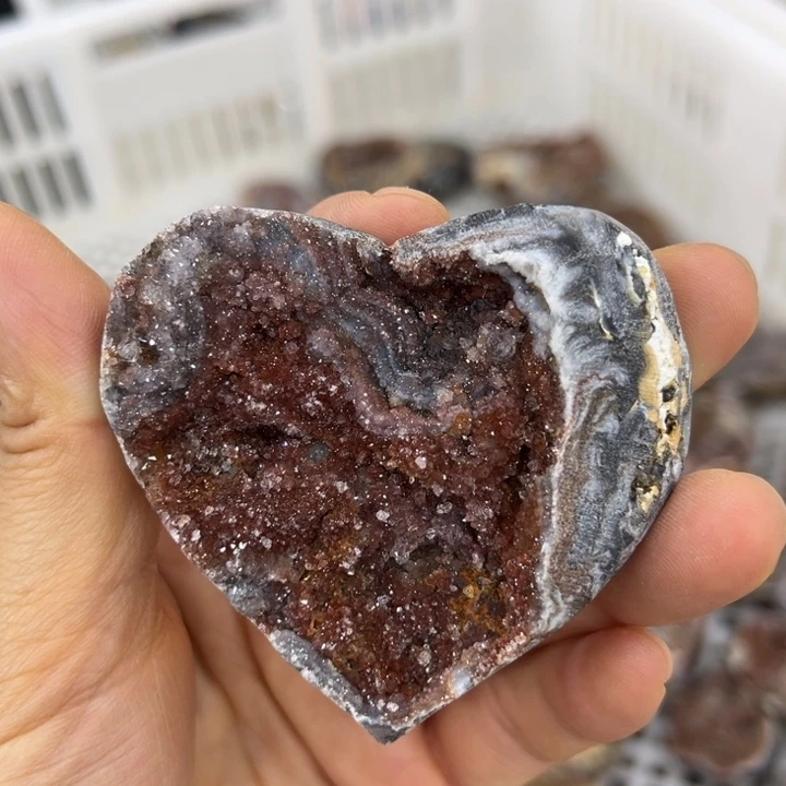 未镶嵌发饰水晶红晶爱心