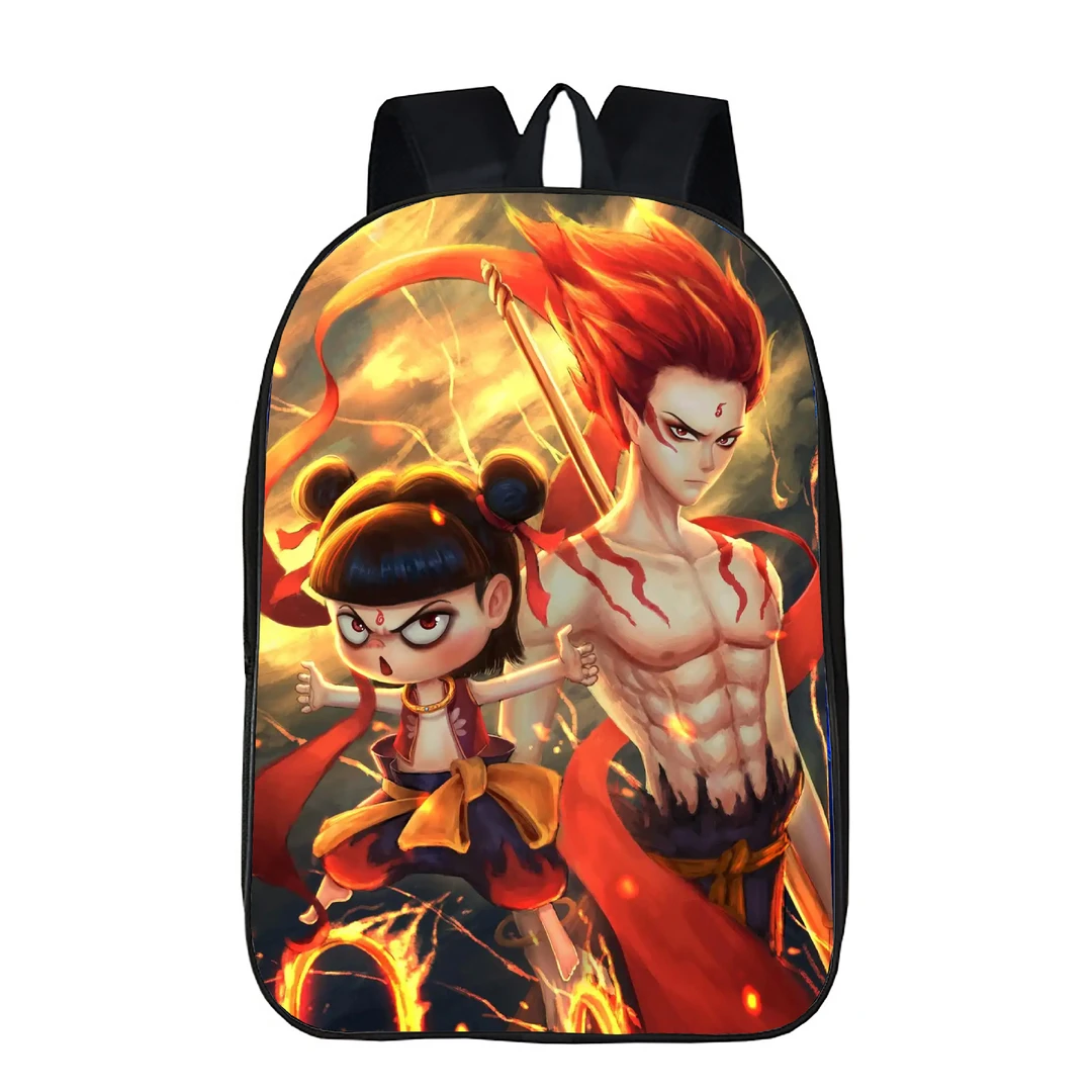 新款哪吒2之魔童闹海动漫双肩背包学生书包时尚个性肩包幼儿