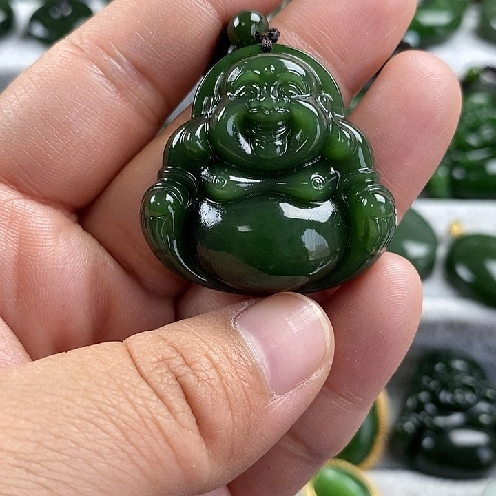 和田玉（碧玉）未镶嵌颈饰35