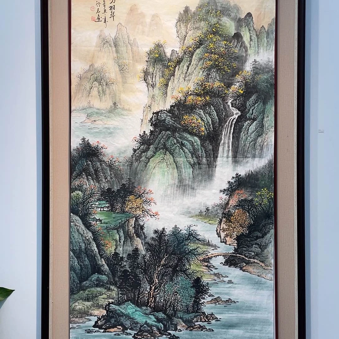 国画凌行志手绘作品