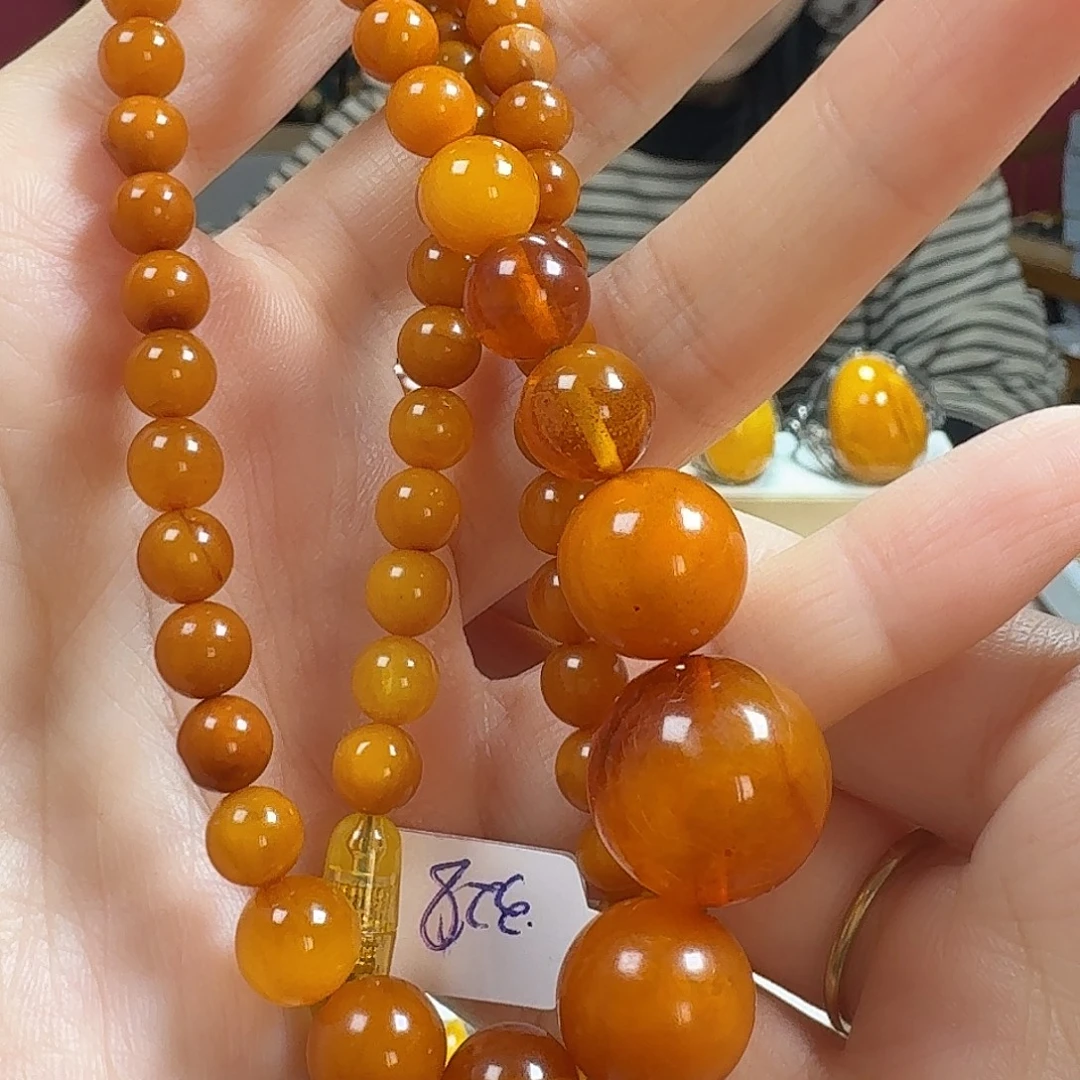 ฅ***ฅ蜜蜡未镶嵌颈饰项链