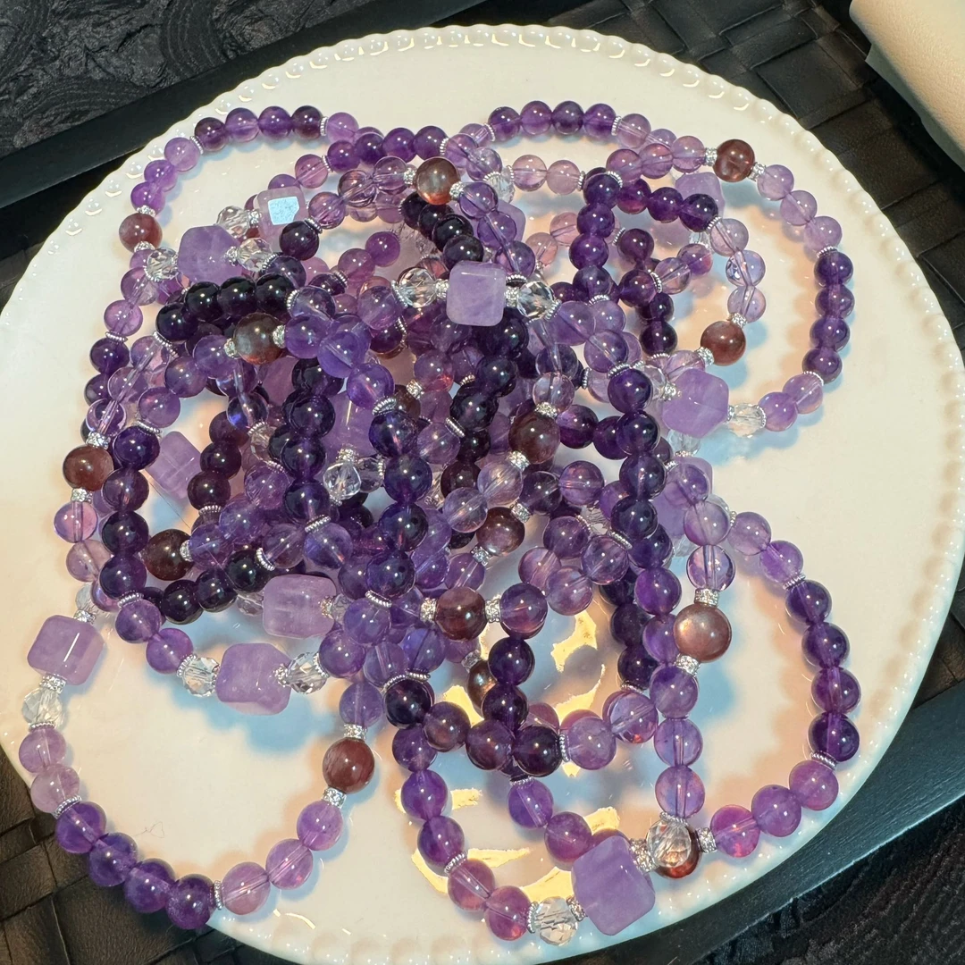 【紫水晶】天然水晶手串原创小众设计Z56