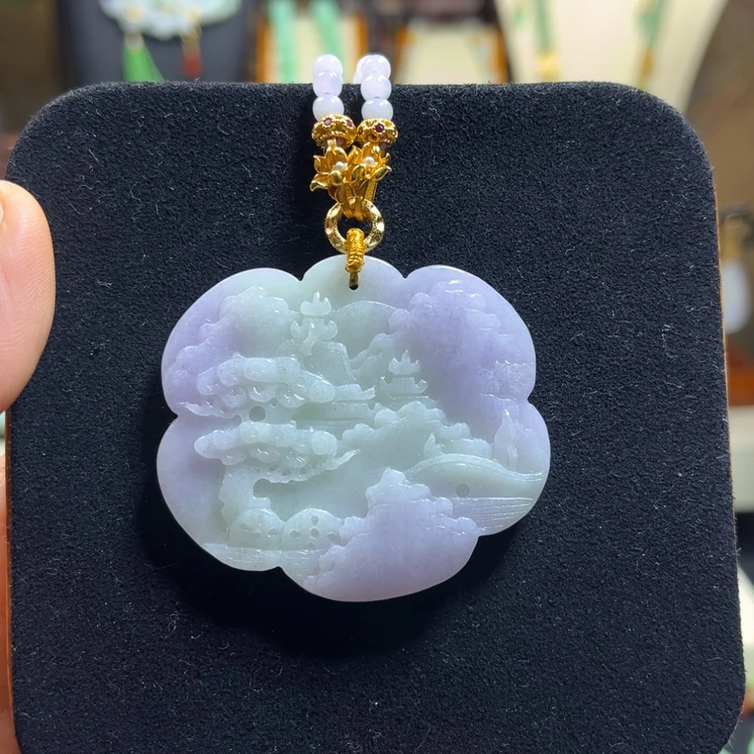 翡翠未镶嵌颈饰天然翡翠