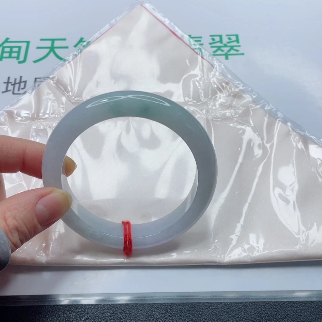 未镶嵌手镯翡翠圈口57 宽12 厚8.7