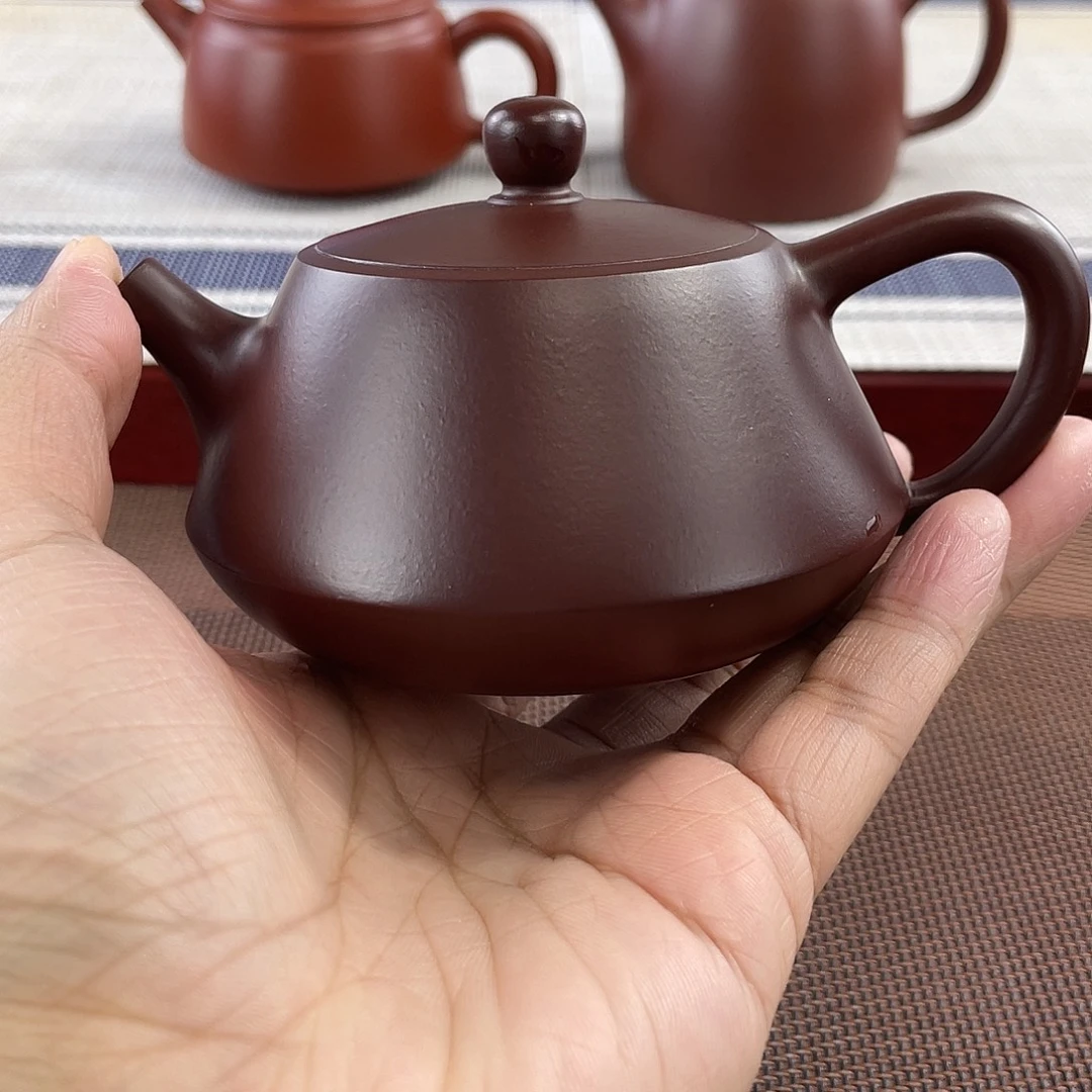 壶紫砂原矿紫泥柱瓢器型