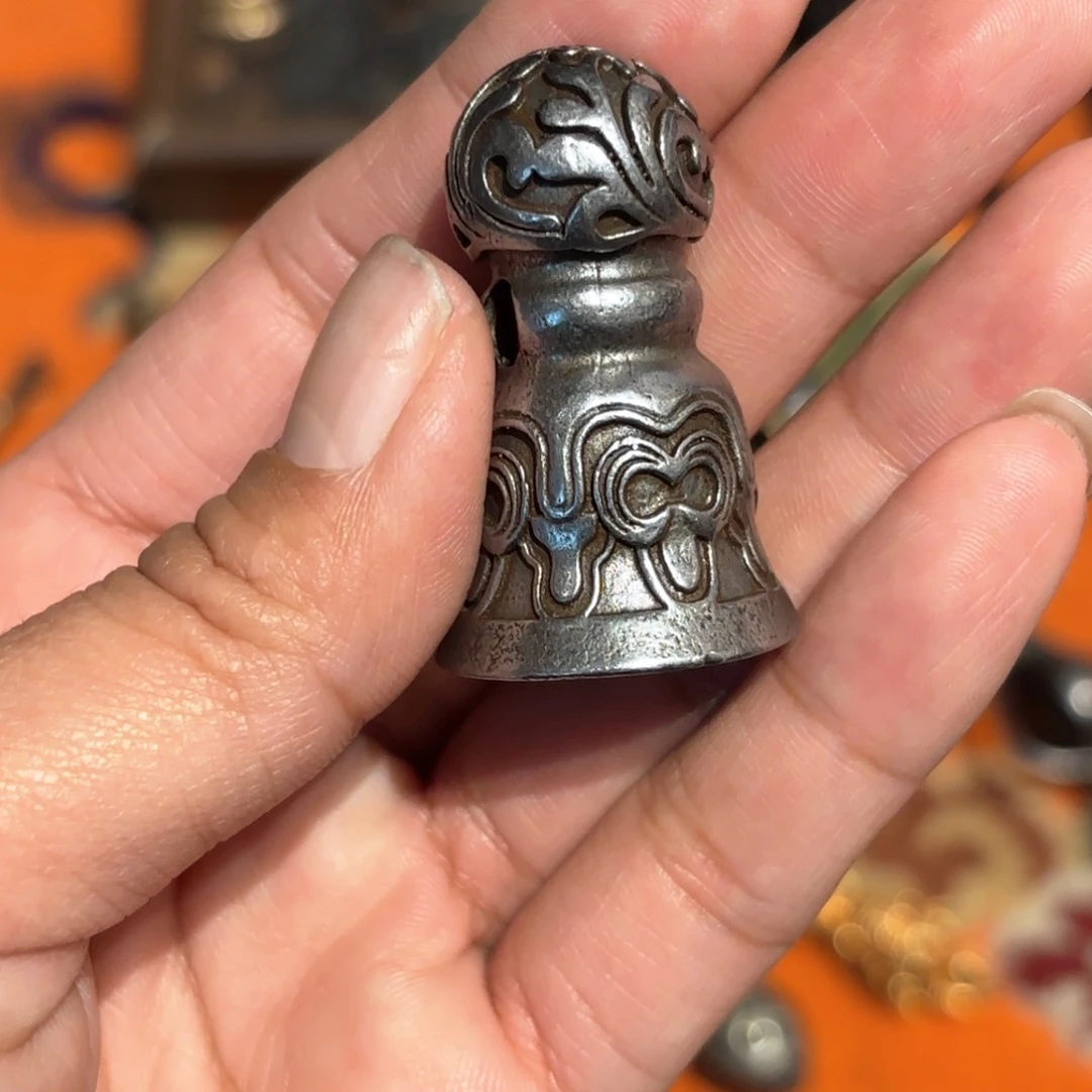 铜星月菩提吊坠项链