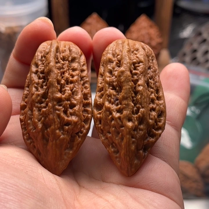 努***蛙文玩核桃把件楸大胖10