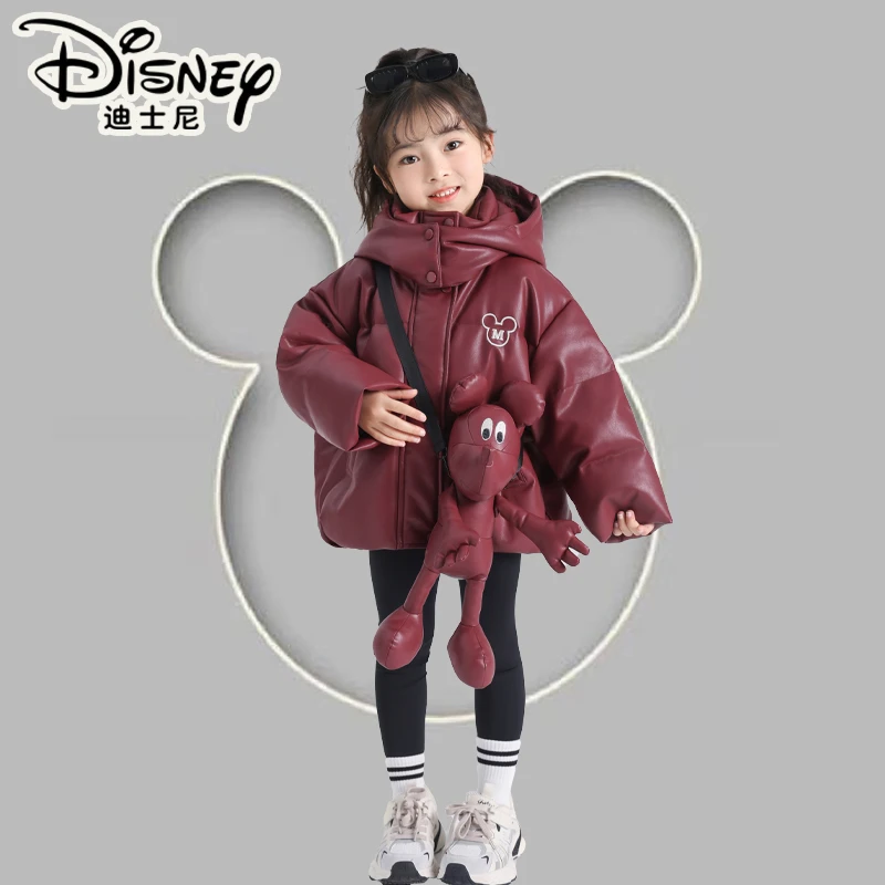 【XH】Disney/迪士尼儿童羽绒服冬时尚连帽加厚皮衣外套XMR4SU853