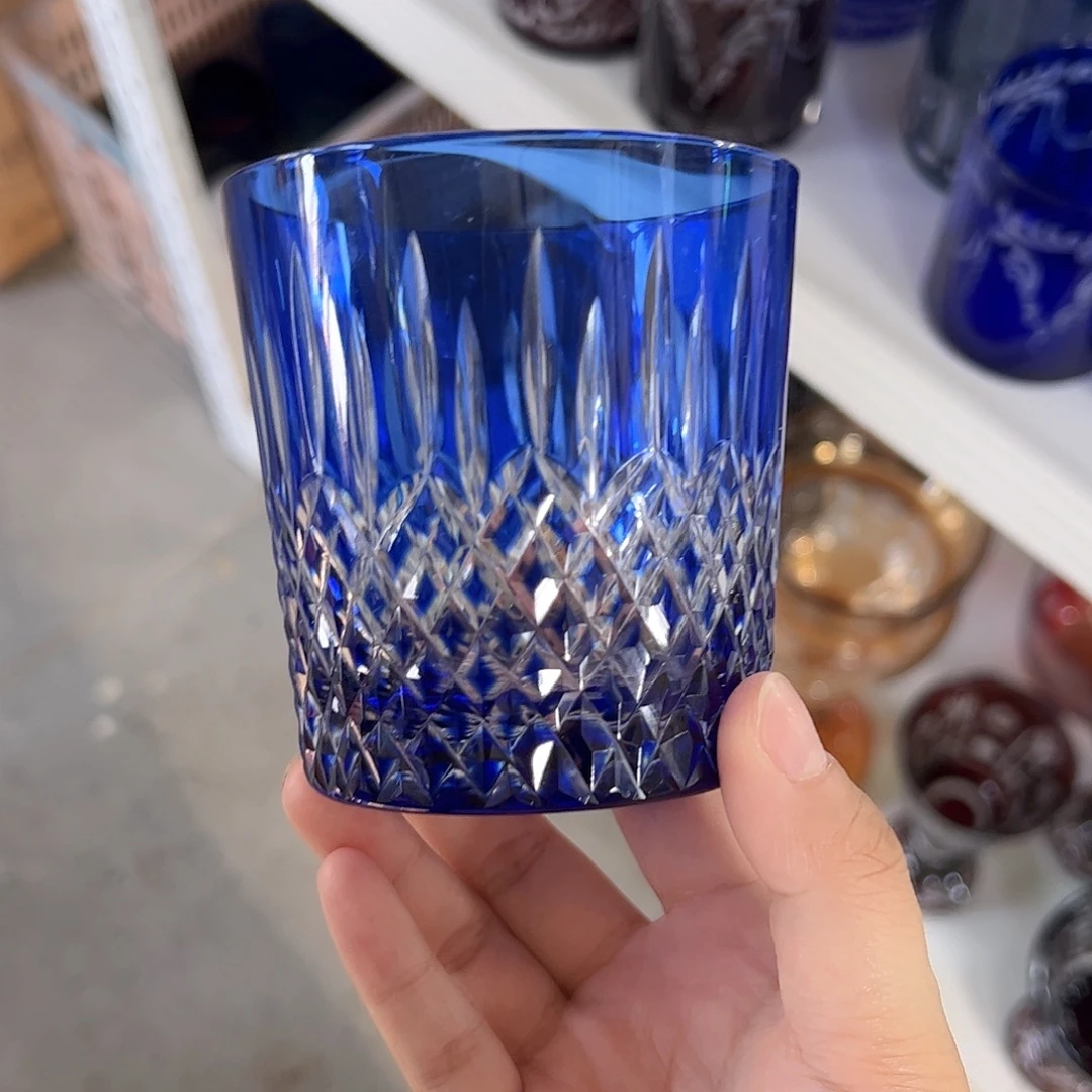 水晶玻璃高脚款微瑕一个