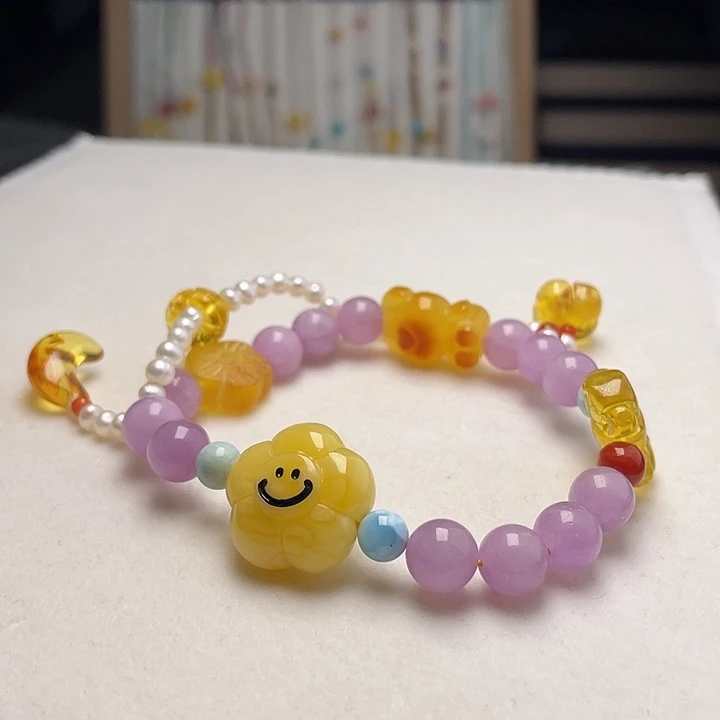 蜜蜡未镶嵌裸石蜜蜡手串