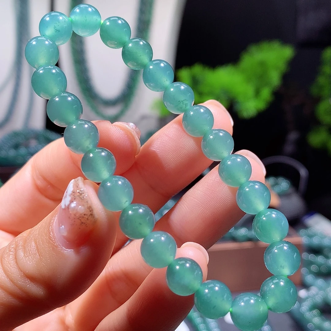 翡翠未镶嵌手链天然a货翡翠手串8