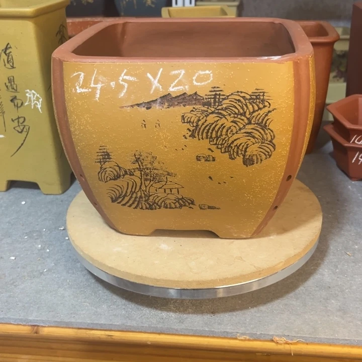 紫砂花盆紫砂花盆