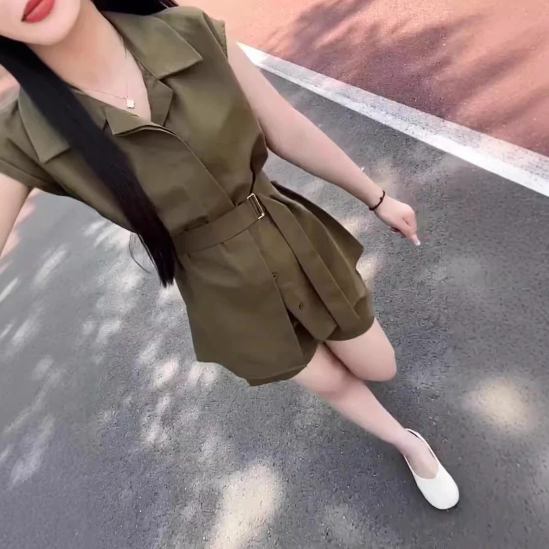 小个子高端精致衬衫连衣裙子女夏季2025新款法式高级感超好看套装