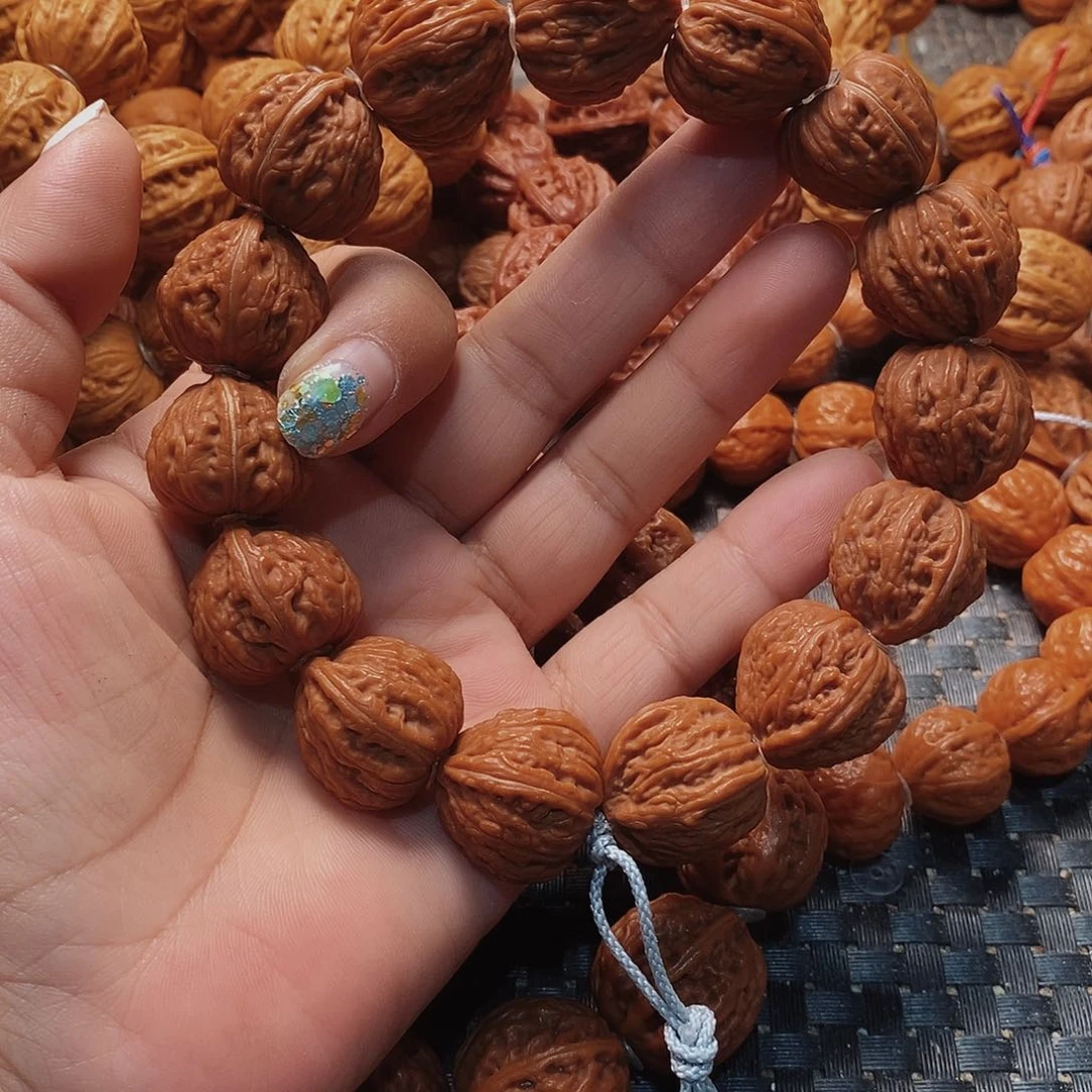 泡***盒文玩核桃手串蚂蚁纹