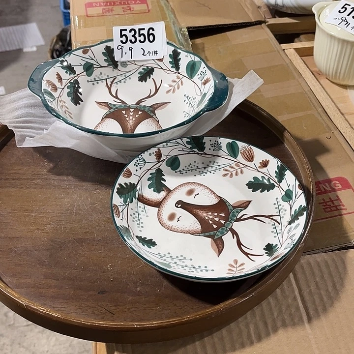 瓷微瑕外贸餐具5356