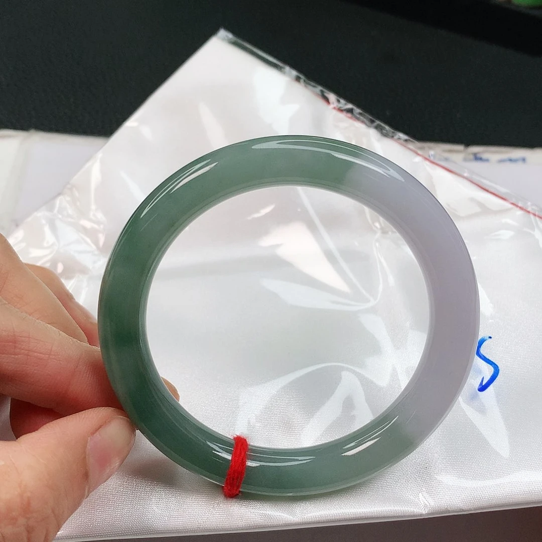 翡翠手镯未镶嵌缅甸天然55-57