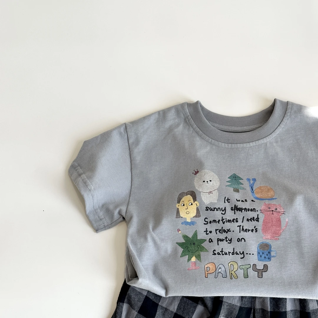 儿童韩版卡通夏季新款短袖T袖