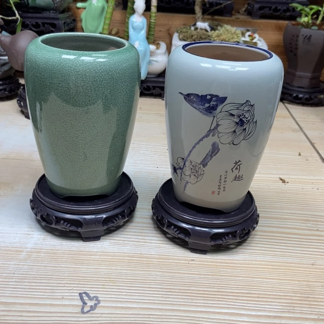 瓷片陶瓷花盆陶瓷艺术