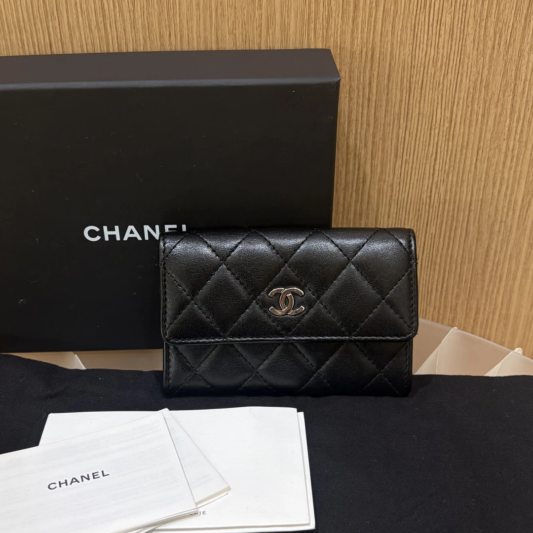 99新 Chanel/香奈儿 chanel 香奈儿 翻盖钱包 卡包