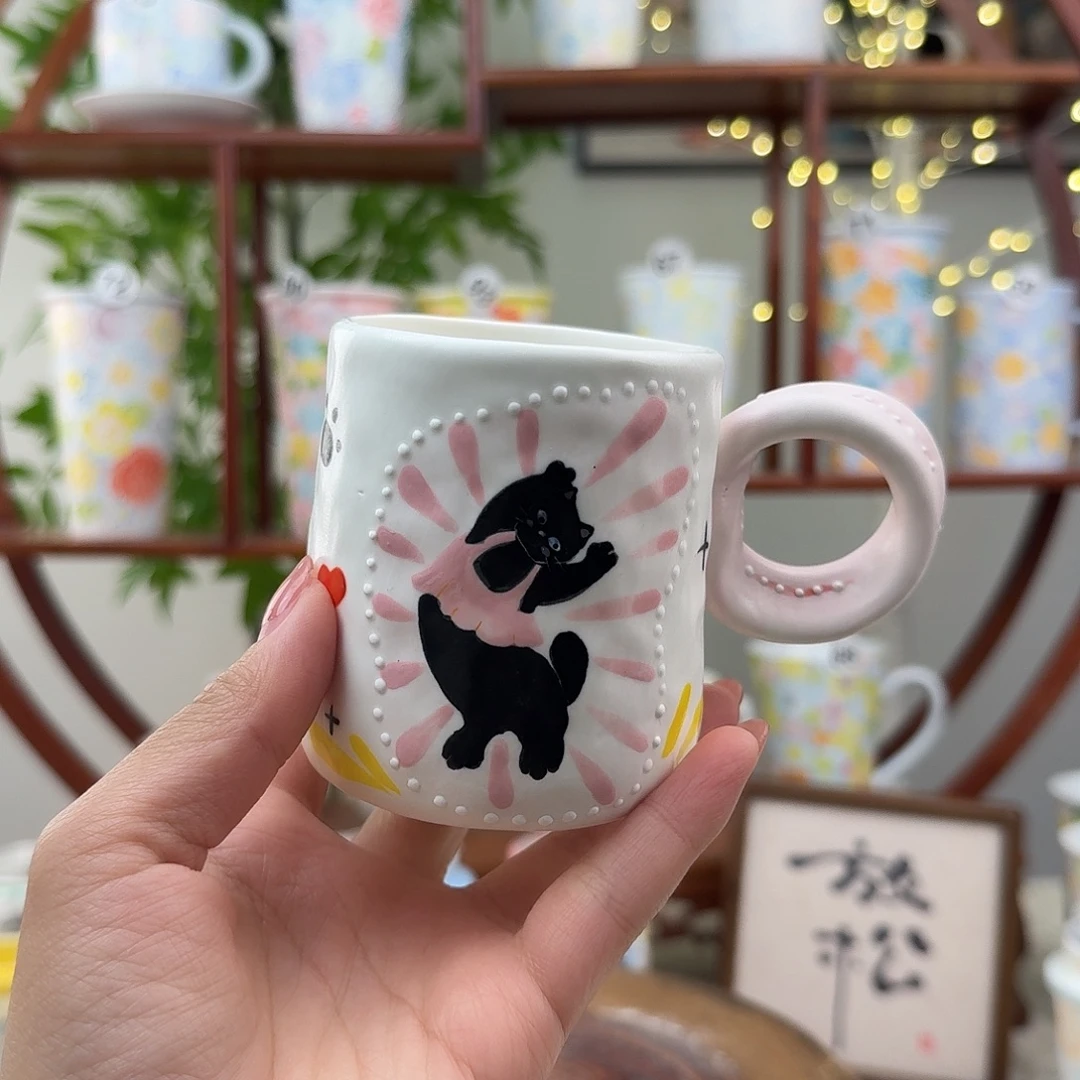 摆件陶34景德镇手绘高温釉下彩