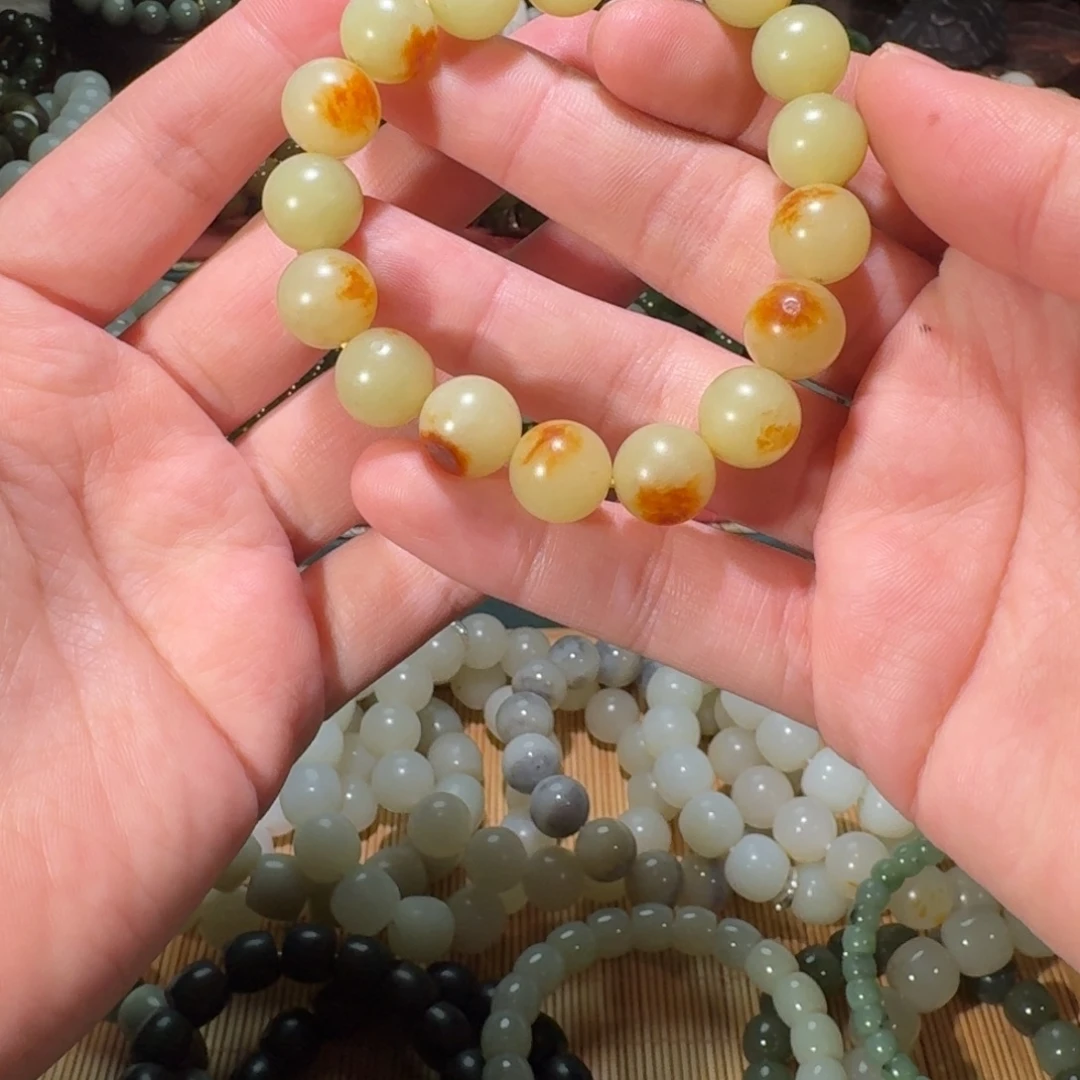 和田玉未镶嵌手链