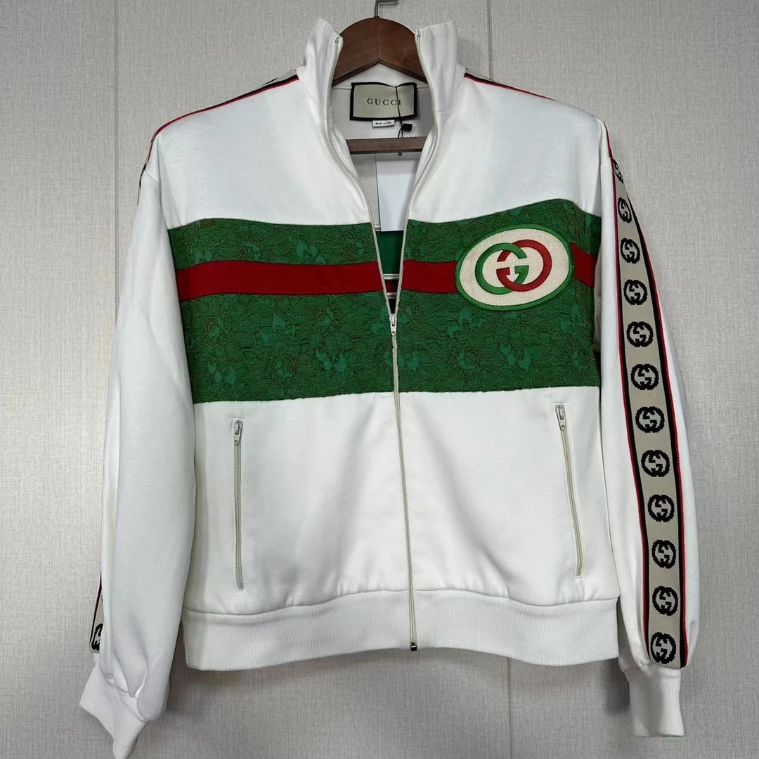 99新 GUCCI/古驰 手臂老花串标白色夹克外套/XS码/99新/10001