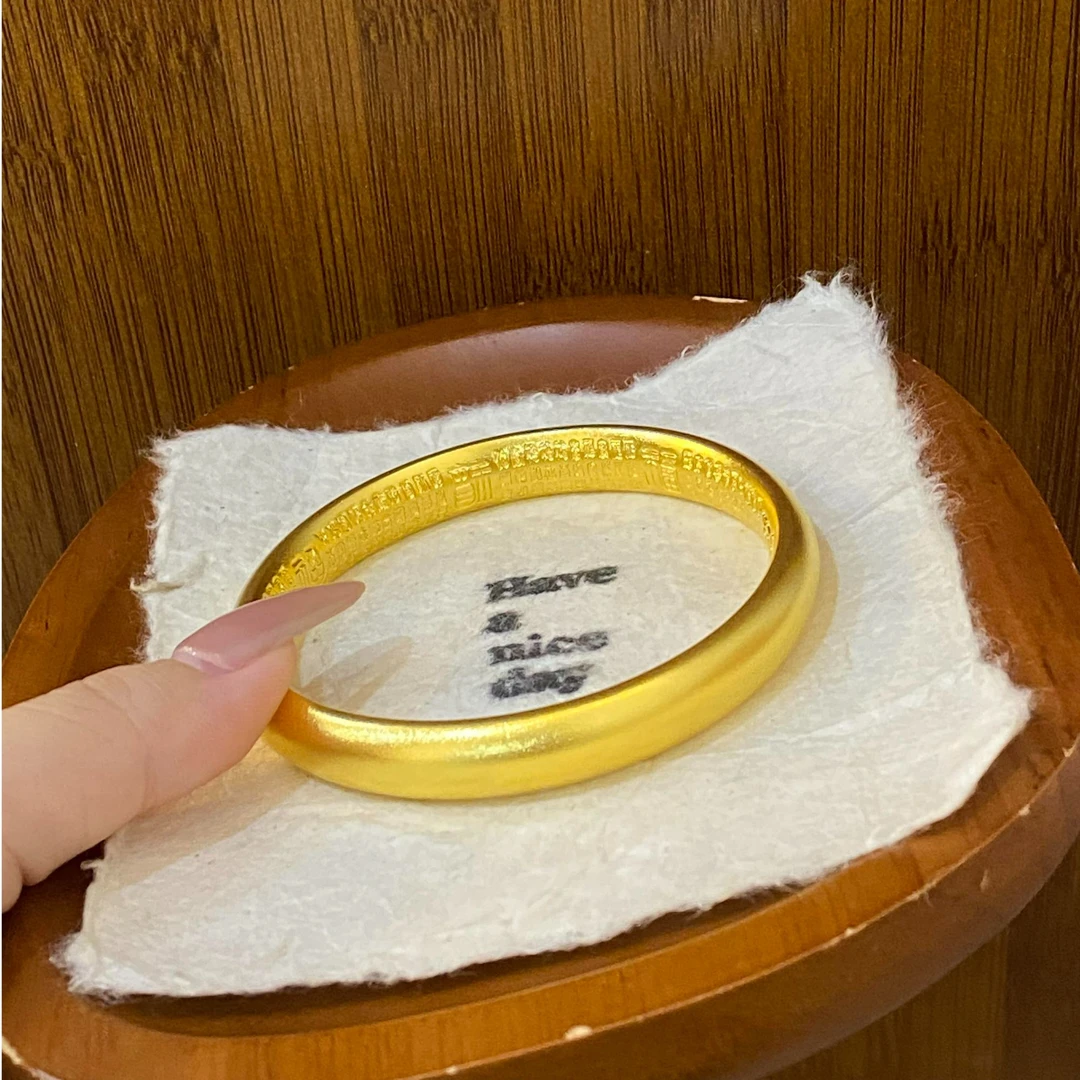 YUQINZHUBAO/钰沁珠宝 铜合金手镯 百福泥鳅背新国风不掉色手镯