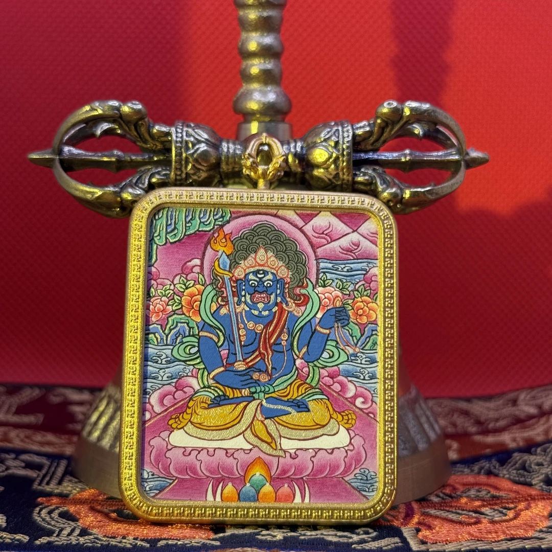 不动明王纯手绘唐卡，热贡元旦唐卡画院