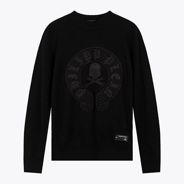 PHILIPP PLEIN PP羊绒骷髅男毛衫羊绒衫毛衣S18CMKO0255PKN002N02