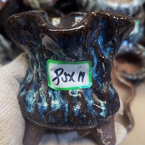 红陶粗陶花盆手工