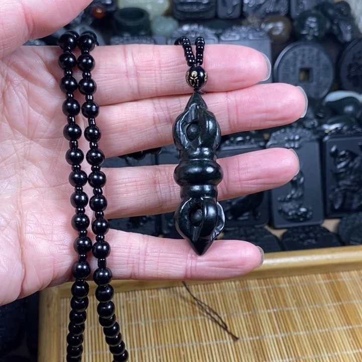 和田玉（青玉）未镶嵌颈饰