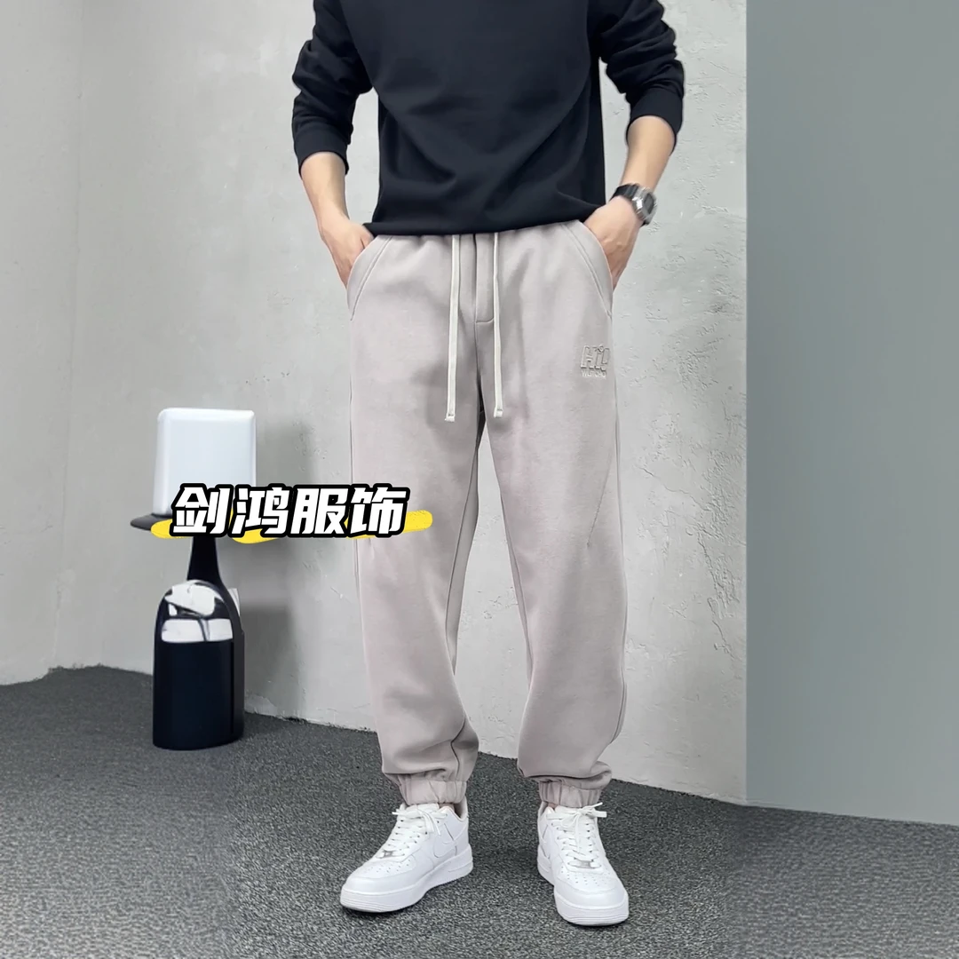 秋冬季2561男士宽松休闲裤运动秋季潮流长裤时尚百搭束口裤裤子