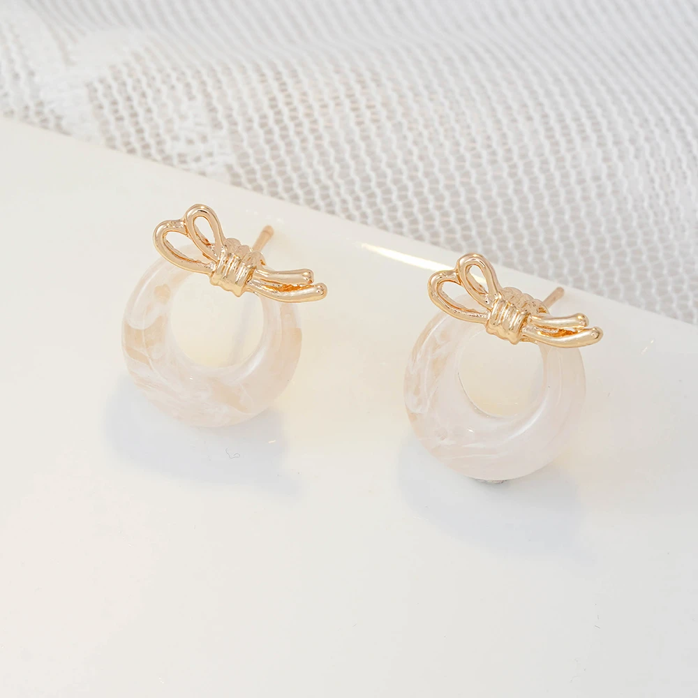 铜合金耳饰 气质轻奢百搭小众精致精致素款N1978