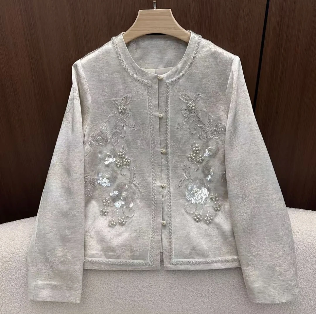 【WANG】2025新款国风高定轻奢外套609