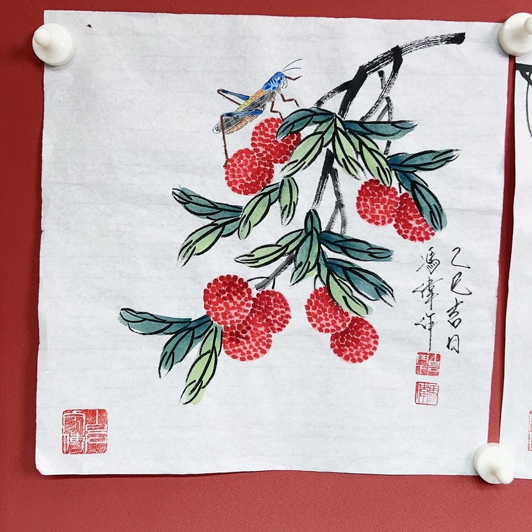 国画冯伟老师亲笔手绘国画作品慧