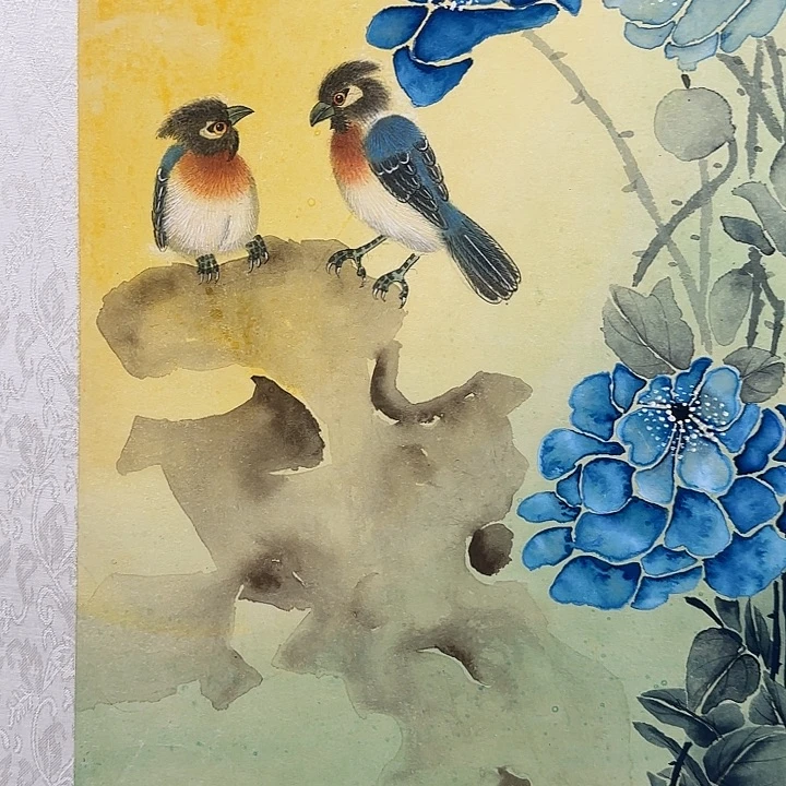 国画我是一只小小鸟地域鬼的